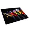 Red Green Cocktail Glass Chopping Board Kitchen Worktop Saver Protector
