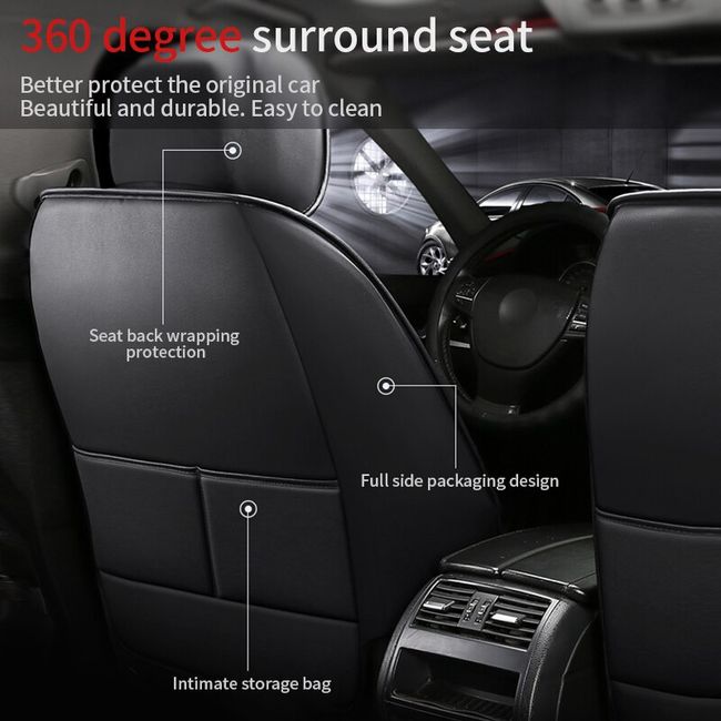 Plush Seat Covers For Cars - Universal Front Of Car Seat Cushions,front And  Rear Split Bench Car Seat Cover Interior Covers For Auto Truck Van Suv