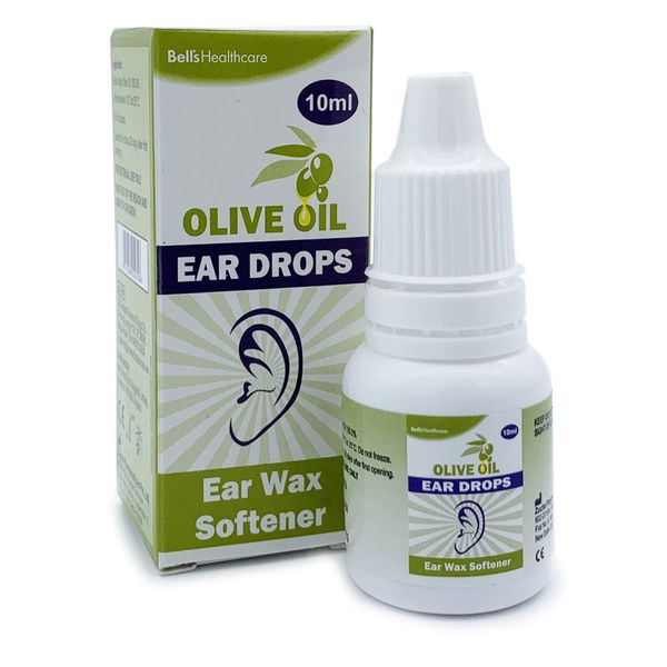 2 Packs of Olive Oil Ear Wax Drops Softens and Removes 10ml Eardrops