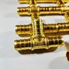 SharkBite 1/2 x 1/2 x 1/2 Brass T PEX Barb - 10 Pack