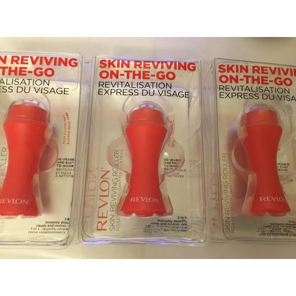 3 X Revlon Skin Reviving Roller with Rose Quartz for All-Day Facial Reviving &