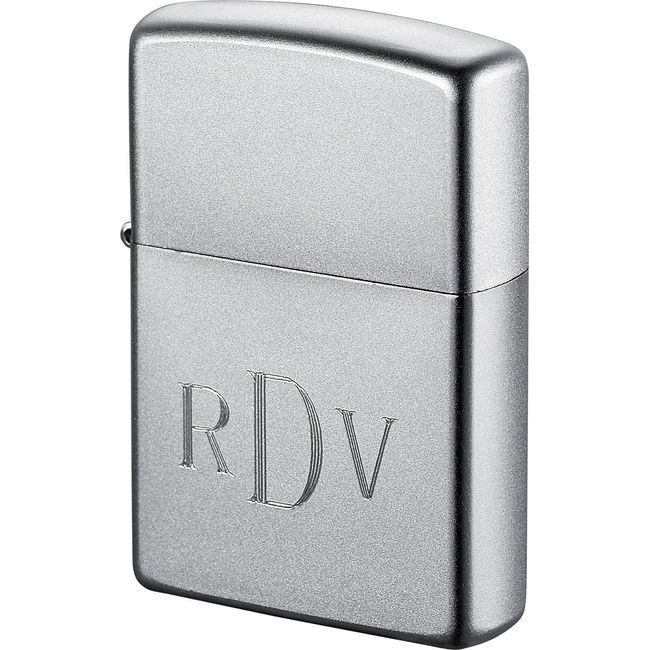 Personalized Zippo Lighter with Roman Monogram - Free Engraving