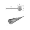 XLC Bremsinnenzug 2000mm, Ø 1,5mm, Quernippel Ø7x6mm, Silber