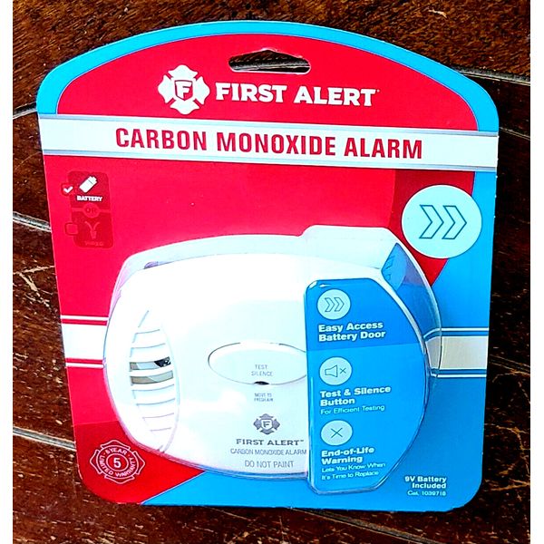 FIRST ALERT Carbon Monoxide Alarm ~Battery Operated~ Model #C0400