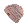 C.C Trendy Warm Chunky Soft Stretch Cable Knit Beanie Skully, Bright Mix