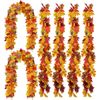 Fall Garland Maple Leaf 6 Pack 5.9Ft/Pc Autumn Hanging Vine Decor Thanksgiving