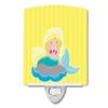 Beach Mermaid Blonde Hair No.2 Ceramic Night Light