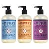 MRS. MEYER'S CLEAN DAY Liquid Hand Soap Variety Pack, 1 Rain Water Scent, 1 Oat Blossom Scent, 1 Plum Berry Scent (3 CT) (Hand Soap)