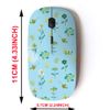 2.4G Wireless Mouse with Cute Pattern Design for All Laptops and Desktops with Nano Receiver - Spring Floral Pattern Cute