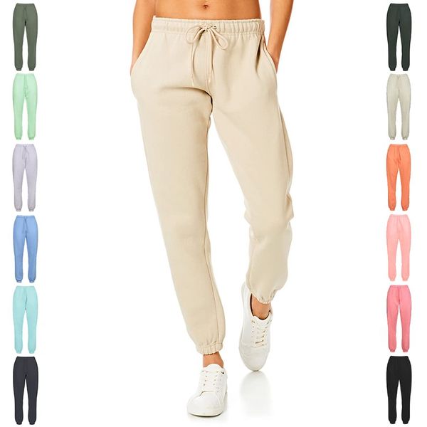 Light and Shade Women's Light Shade Ladies Soft Touch Loungewear Joggers Jog Sweatpants, Sand, XS UK