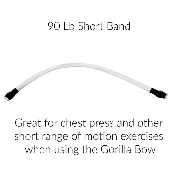 Gorilla Fitness Resistance Bands for Gorilla Bow (90 Lb Short Band)