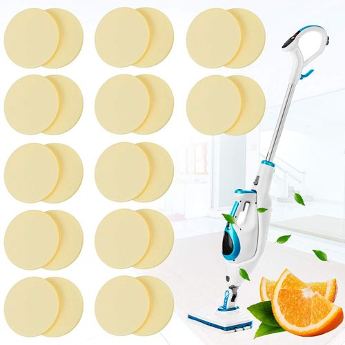 24 Pack Replacement Steam Mop Scent Disc Steam Mop Citrus Fresh Fragrance Scented Pad Compatible with Bissell Powerfresh and Symphony Series Fits Model 1940, 1806 and 1132