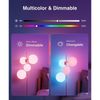 2 Pack WiFi Smart LED Bulbs Multicolor  9W(60W) 800 lm E26 Google Home/Alexa
