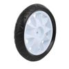Sourcingmap 2pcs 170mm Dia Plastic Single Wheel Pulley Rolling Roller White 8x25mm