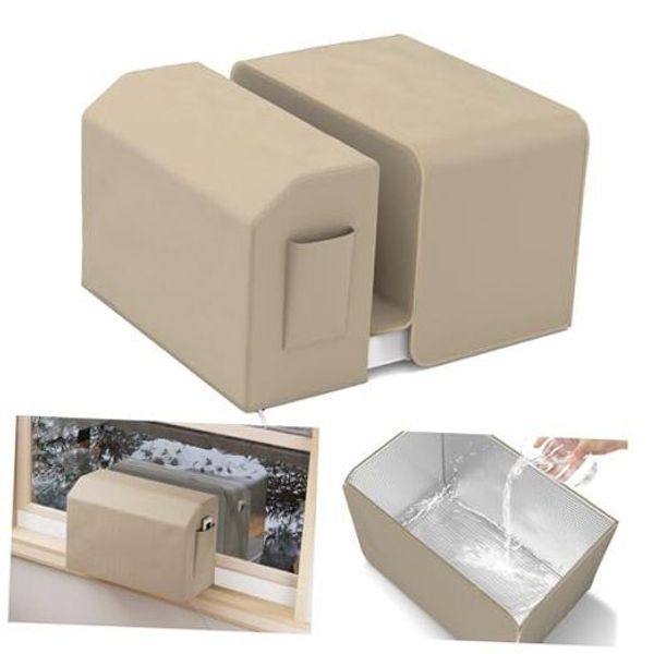 Window Air Conditioner Covers Kit for U-Shaped Window AC Unit,Outdoor