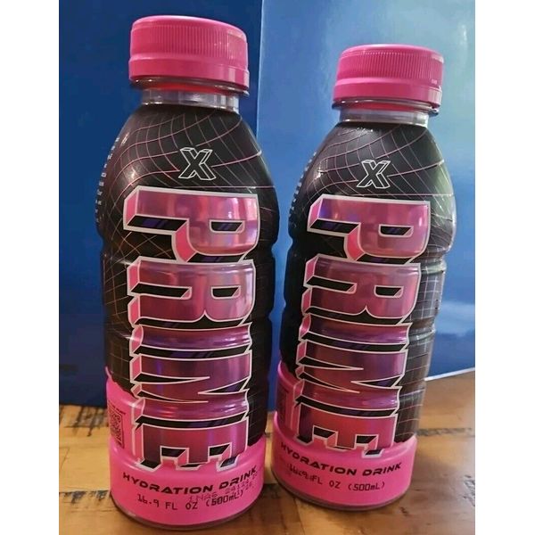 1x PRIME X Hydration Drink, PINK HOLOGRAPHIC TREASURE HUNT Edition Bottle!