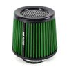 3" 76mm Dry Air Filter Cold Air Intake Cone Replacement High Flow Inlet GREEN