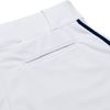 CHAMPRO Boys Triple Crown Baseball Knickers with Braid, Youth Medium, White with Navy Pipe