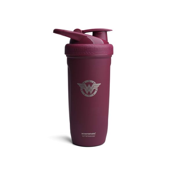 SmartShake Reforce Stainless Steel Shaker 30oz/ 900ml Smart Shake Reforce Stainless Shaker Bottle (WonderWoman Wonder Woman)