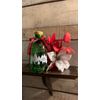 Handmade, customizable up-cycled green glass barrel solar lantern