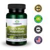 Swanson Lion's Mane Mushroom Capsules - 500 mg Each, 60 Capsules - Herbal Supplement Supporting Cognitive Function (4 Pack)