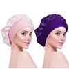 Tergy 12pcs Satin Bonnet Caps for Women Solid Color Hair Bonnets for Sleeping Elastic Band Bonnet Hats for Black Women Hair Care