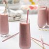 Comfy Package, [200 Pack] Hot Pink & Gold Paper Drinking Straws 100% Biodegradable Multi-Pattern Party Straws