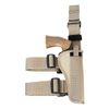 Barsony Desert Sand Tactical Drop Leg Holster for Ruger GP100 Right