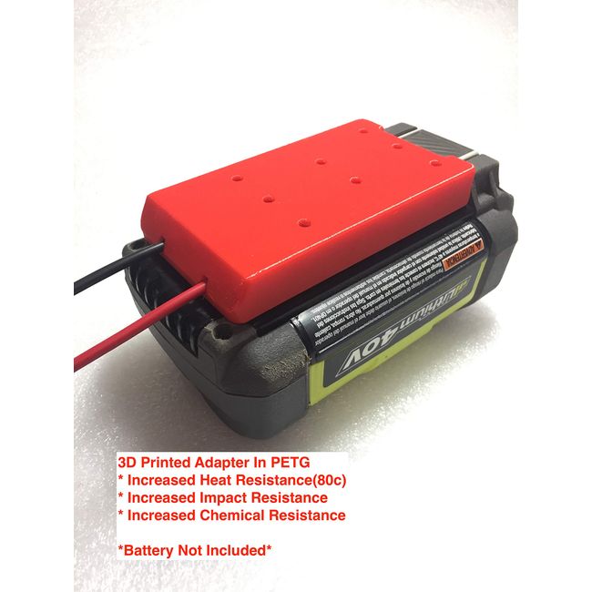 H 10AWG adapter for Ryobi 40V wire power connector robotics