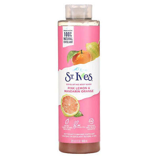 Exfoliating Body Wash, Pink Lemon & Mandarin Orange, 22 fl oz (650 ml)