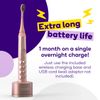 Burst Electric Toothbrush for Adults - Charcoal Black Soft Bristle Toothbrush for Deep Clean, Stain & Plaque Removal - 3 Sonic Toothbrush Modes: Teeth Whitening, Sensitive, Massage - Black