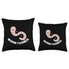 Worm Farmer Vermiculture Composting Worm Farming Red Wiggler Throw Pillow
