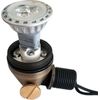 Brass Mini-SPOT MR11 12V Landscape Light Fixture wire and spike
