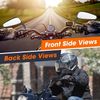 Motorcycle Gloss Black Rearview Side Mirrors For Harley Davidson Road Glide CVO