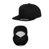 Flexfit Klassische 5-Panel Unisex Snapback Cap, Schwarz/Schwarz, Einheitsgröße
