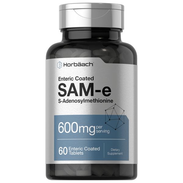 SAM-e Supplement 600mg | 60 Tablets | S-Adenosylmethionine | by Horbaach