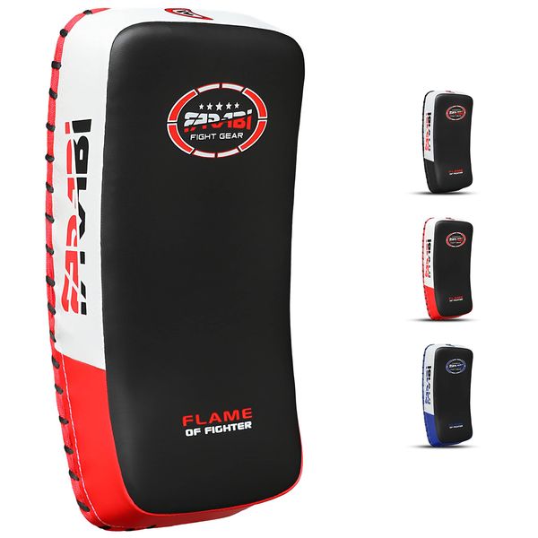 Thai pad, Kickboxing Kick pad, Kick Training Strike Shield MMA Muay Thai pad Curved (Single Item)