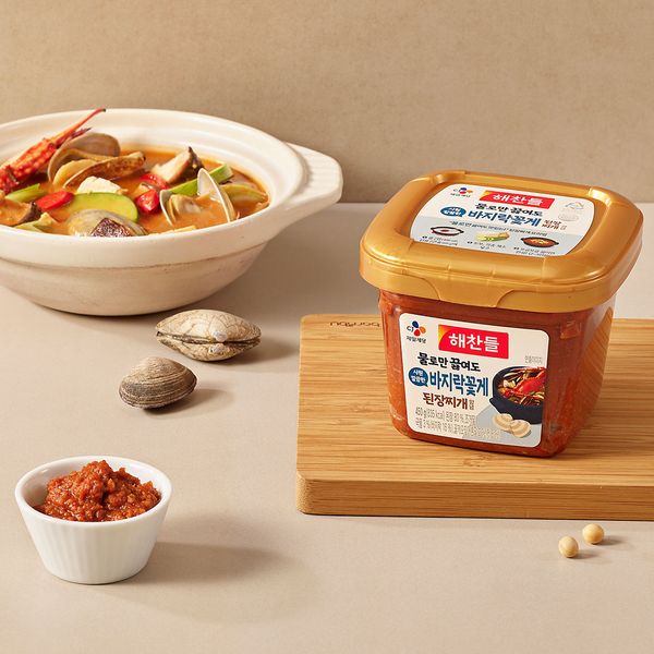 Haechandeul, just boil it in water and it&#39;s refreshing and clean, clam and crab soybean paste stew seasoning 450Gx3