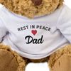 Big Red Egg RIP Dad - Teddy Bear - Cute Soft Cuddly - Rest In Peace