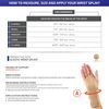 Champion Elastic Wrist Splint (Left, Small)