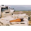 Bianchi Model 5BHL Thumbsnap Suede Lined Belt Gun Holster - Revolver, Tan,Fits COLT Python 6IN, Left Hand