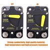 RKURCK 12V - 48V DC 250 Amp Surface Mount & Panel Mount Circuit Breakers with Yellow Manual Reset Button Waterproof 250A