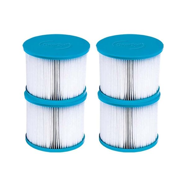 CleverSpa 80mm x 100mm Hot Tub Spa Replacement Water Filter Cartridges (4 pack)