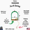 Polly's Hardwood Arch Swing for Birds, Small