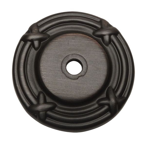 Cosmas Oil Rubbed Bronze Cabinet Knob Backplate #9468ORB