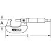 KS Tools 300.0555 Micrometer, 0-25mm