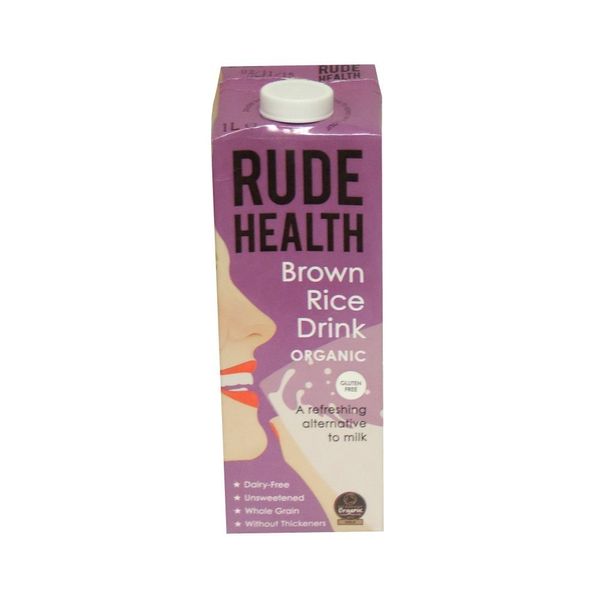 Rude Health Organic Brown Rice Drink 1ltr (Pack of 4)