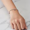 Philip Jones July (Ruby) Birthstone Stretch Charm Bracelet with Quote Gift Box