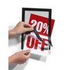 Durable DURAFRAME Self-Adhesive Magnetic Frame | A5 Format In Black | Pack of 2 Frames | Document Frame for Professional Internal Signage