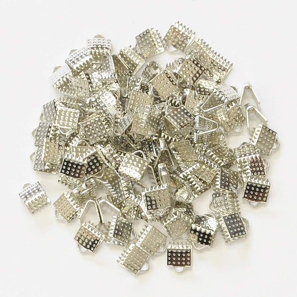 MYmama Lace Fasteners Hardware (6mm, 100pcs, Silver)